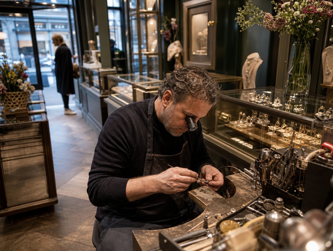 Goudsmid: sfeerbeeld bij goudsmid